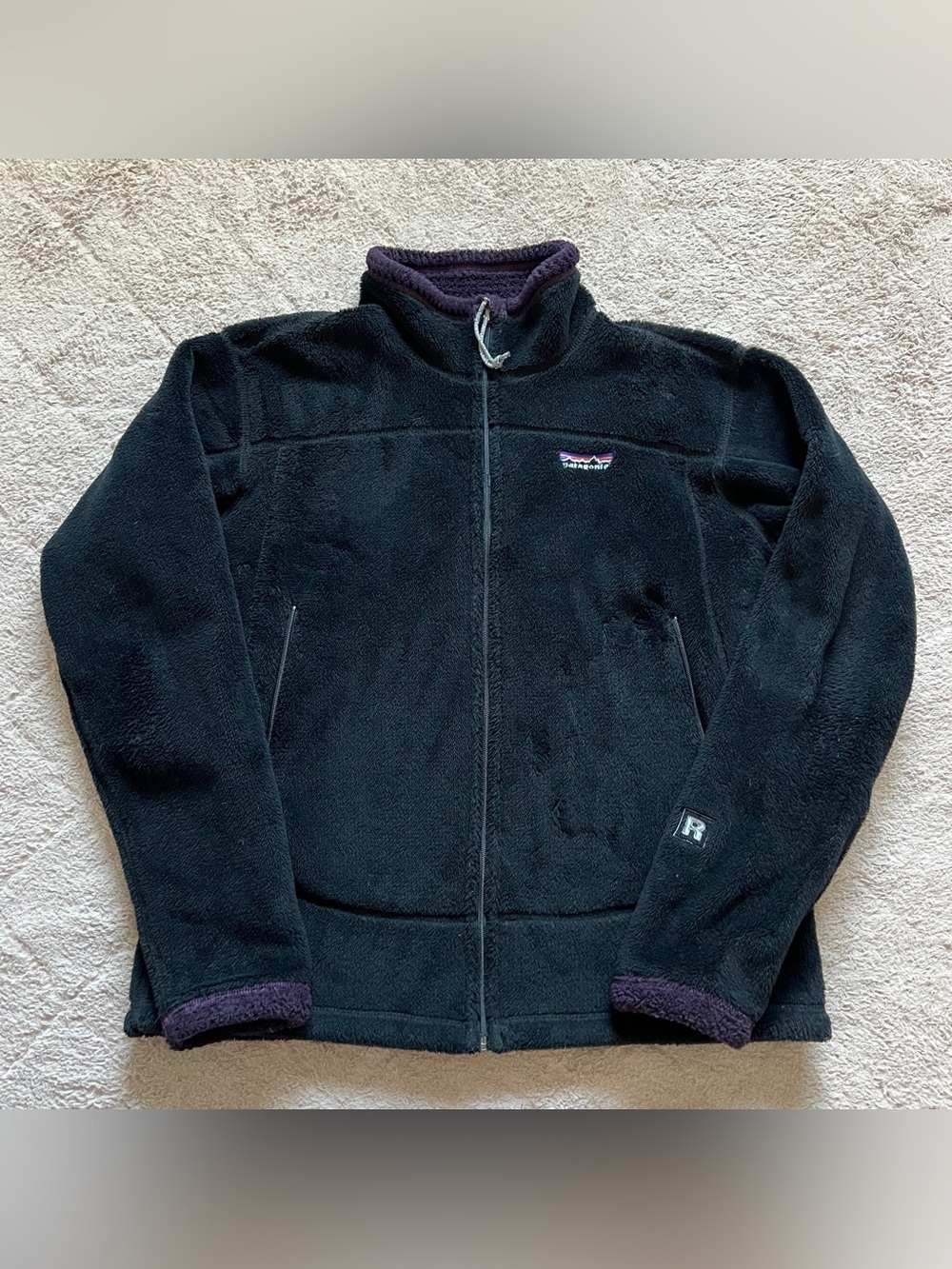 VTG Patagonia Regulator Fleece Jacket Winter Full Zip Minimalist Outdoor Sz L